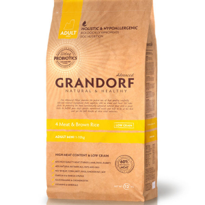 Grandorf Mini Adult 4 вида мяса с бурым рисом