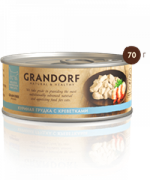 Grandorf Куриная грудка с креветками в собственном соку 70 гр