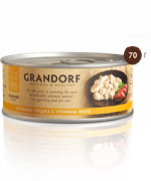 Grandorf Куриная грудка с утиным филе в собственном соку 70 гр