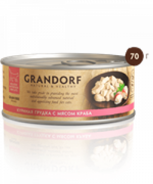 Grandorf Куриная грудка с мясом краба в собственном соку 70 гр
