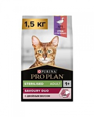 Pro Plan OptiSavour Sterilised с уткой и печенью