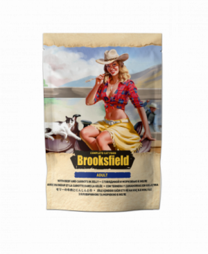 Brooksfield Adult Cat Говядина/Морковь в желе 85г