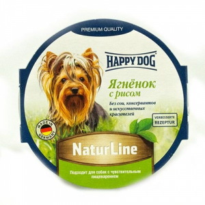 Happy Dog Natur Line паштет из ягненка с рисом