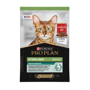 Pro Plan NUTRISAVOUR Sterilised (говядина в соусе) 85г