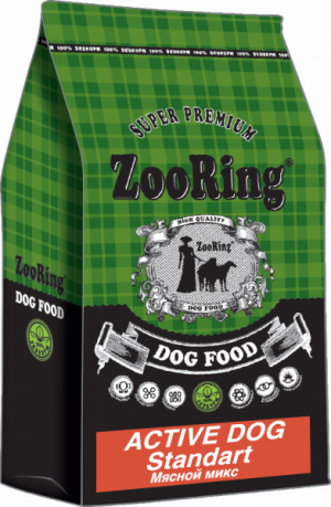 ZooRing Active Dog Standart Мясной микс (говядина и птица)