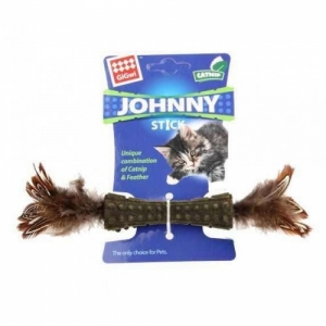 GiGwi ''Johnny Stick'' прессованная мята,перо с двух сторон