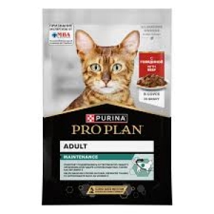 PRO PLAN® MAINTENANCE для взрослых кошек (с говядиной в соусе) 85г