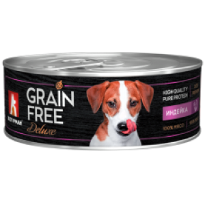 Зоогурман Grain Free Deluxe "Индейка" влажный корм для взрослых собак