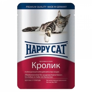 Happy Cat кусочки соусе 85гр