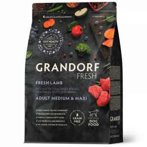 Grandorf Fresh Medium&Maxi Adult с ягненком и и бататом