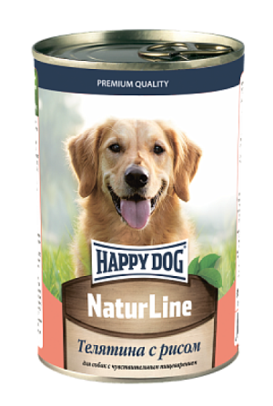 Happy Dog Natur Line Телятина с рисом