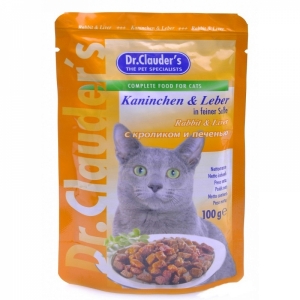Dr.Clauder's с кроликом и печенью для кошек