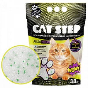Cat Step Arctic Neon Силикагелевый наполнитель