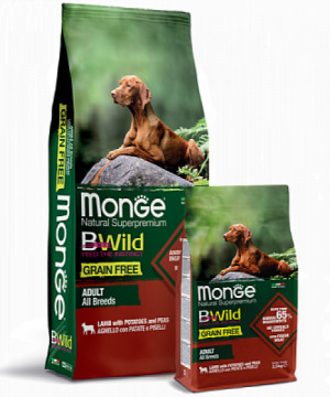 Monge BWild Grain Free All Breeds Adult Agnello