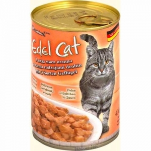 Edel Cat Нежные Кусочки в Соусе 3 вида мяса