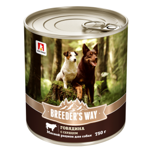 Зоогурман Breeder’s way Говядина c сердцем влажный корм для взрослых собак