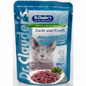 Dr.Clauder's Желе с лососем и форелью для кошек