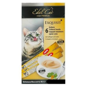 EdelCat Крем-суп для кошек с птицей и печенью