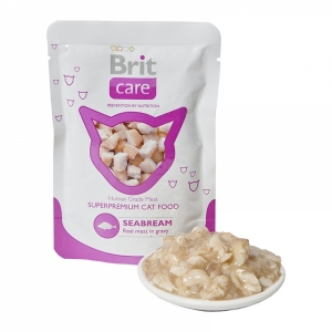 Brit Care Cat Pouch с морским лещом, 80 гр