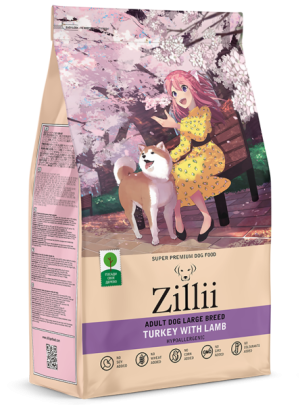 Zillii Adult Dog Large Breed Индейка с ягнёнком для взрослых собак крупных пород