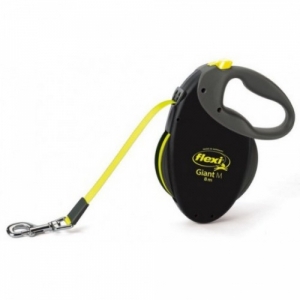 Flexi рулетка Giant Neon L(до 50 кг) светоотражающий ремень 8м