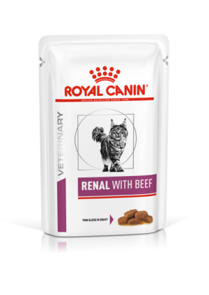 Royal Canin Veterinary Diet Pouch Renal Feline с говядиной в соусе, 85 гр