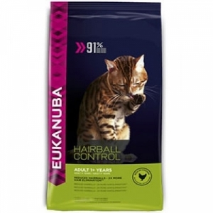Eukanuba Adult Hairball Chicken для выведения шерсти из желудка