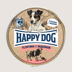 Happy Dog Mini Телятина с индейкой паштет