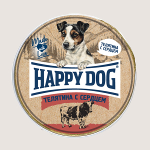 Happy Dog Mini Телятина с сердцем паштет