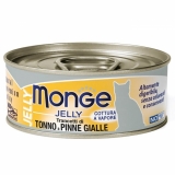 Monge jelly Adult cat для взрослых кошек с желтоперым тунцом, консервы 80 г