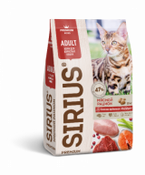 SIRIUS Мясной рацион для взрослых кошек