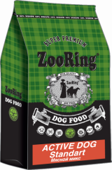 ZooRing Active Dog Standart Мясной микс (говядина и птица)