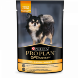 Purina Pro Plan OptiSavour Влажный корм для взрослых собак склонных к набору веса с курицей в соусе, 85 гр
