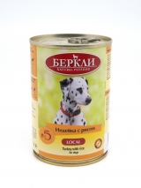 Berkley #5 Индейка с рисом для собак , 400 гр