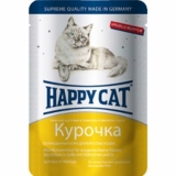 Happy Cat нежные кусочки и ломтики в яичном соусе 85гр