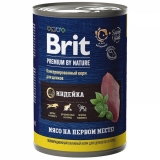 Brit Premium by Nature Консервы с индейкой для щенков всех пород, 410 гр