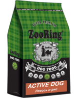 ZooRing Active Dog лосось и рис