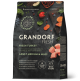 Grandorf Fresh Medium&Maxi Adult с индейкой и бататом