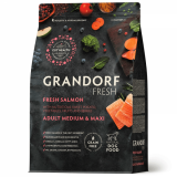 Grandorf Fresh Medium&Maxi Adult с лососем и бататом