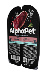 AlphaPet Superpremium утка/клюква в блистерах 80г