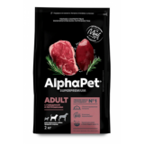AlphaPet Superpremium Для взрослых собак средних пород с говядиной и потрошками