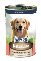 Happy Dog Natur Line Телятина с рисом