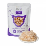 Brit Care Cat Pouch с курицей и сыром для котят, 80 гр