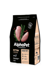 AlphaPet Superpremium Kitten Для котят с цыплёнком