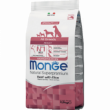 Monge Dog для собак всех пород говядина с рисом