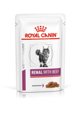 Royal Canin Veterinary Diet Pouch Renal Feline с говядиной в соусе, 85 гр