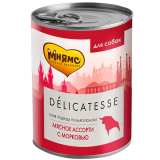Мнямс Delicatesse Олья Подрида по-Барселонски Паштет из мясного ассорти с морковью для собак всех пород