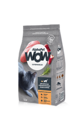 AlphaPet WOW Superpremium Для взрослых стерилизованных кошек с индейкой и потрошками